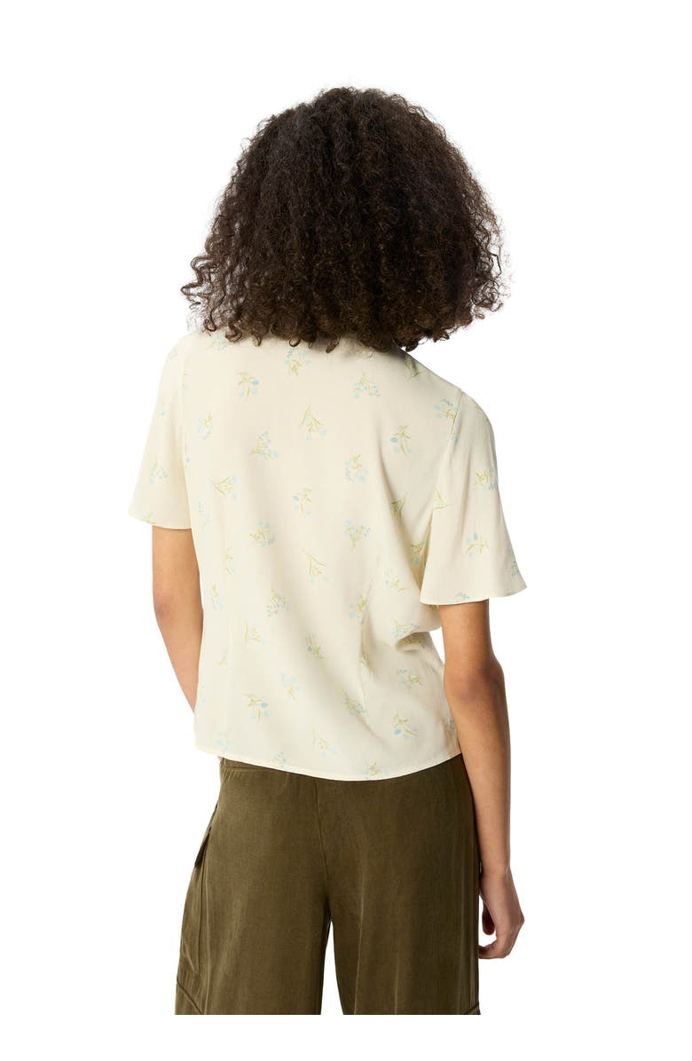 Whistles Floral Button Front Shirt, Alternate, color, Ivory/Multi