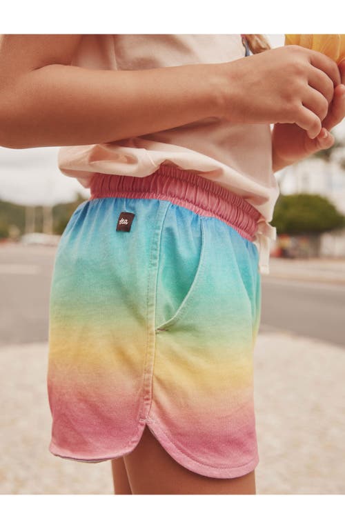 Tea Collection Tie Waist Shorts In Rio De Janeiro Rainbow