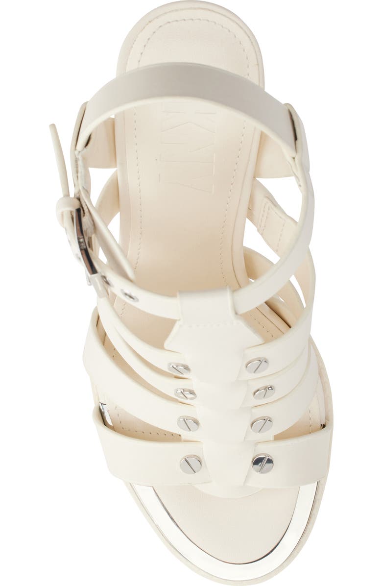 DKNY Bria Slingback Cage Sandal, Alternate, color, Egg Nog