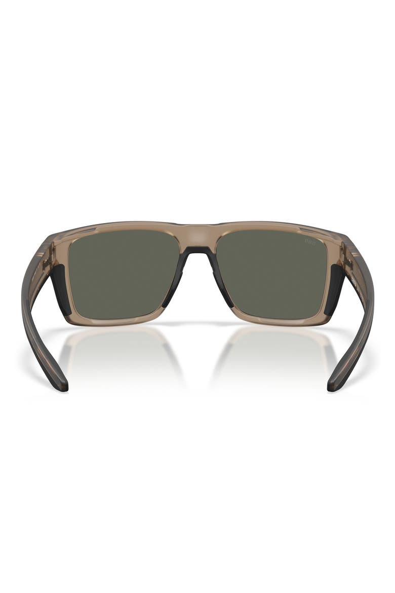 Lido 57mm Polarized Square Sunglasses, Alternate, color, MATTE BROWN SMOKE / GRAY 580G