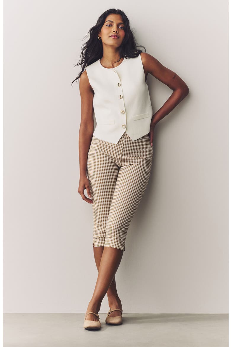 Pull-On Capri Pants, Alternate, color, NEUTRAL