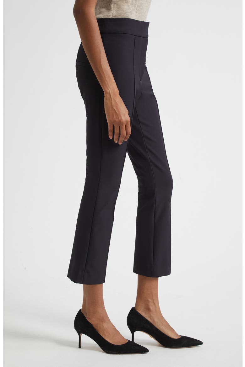 Dell Pintuck Pleat Crop Pants, Alternate, color, NAVY