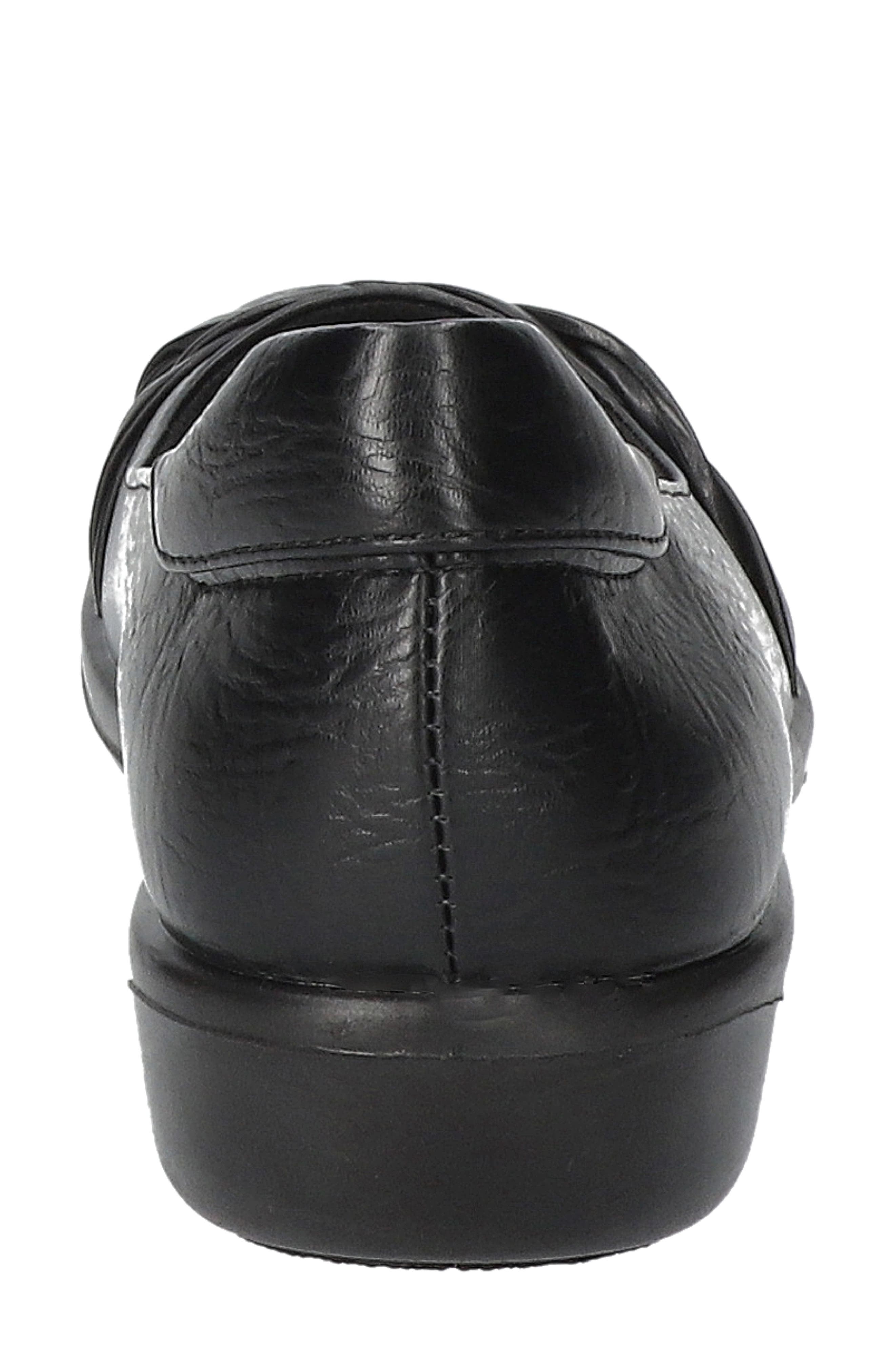 Paulie Faux Leather Flat, Alternate, color, BLACK