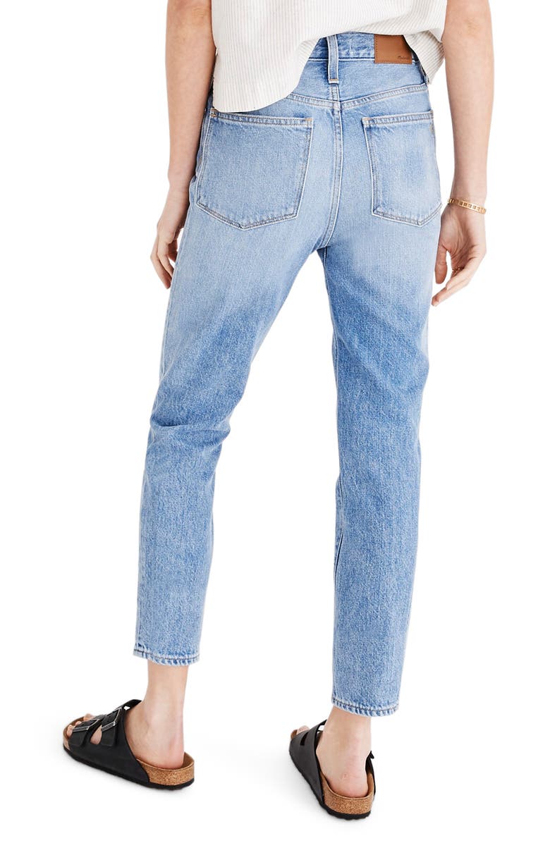 Madewell The Momjean High Waist Jeans, Alternate, color,