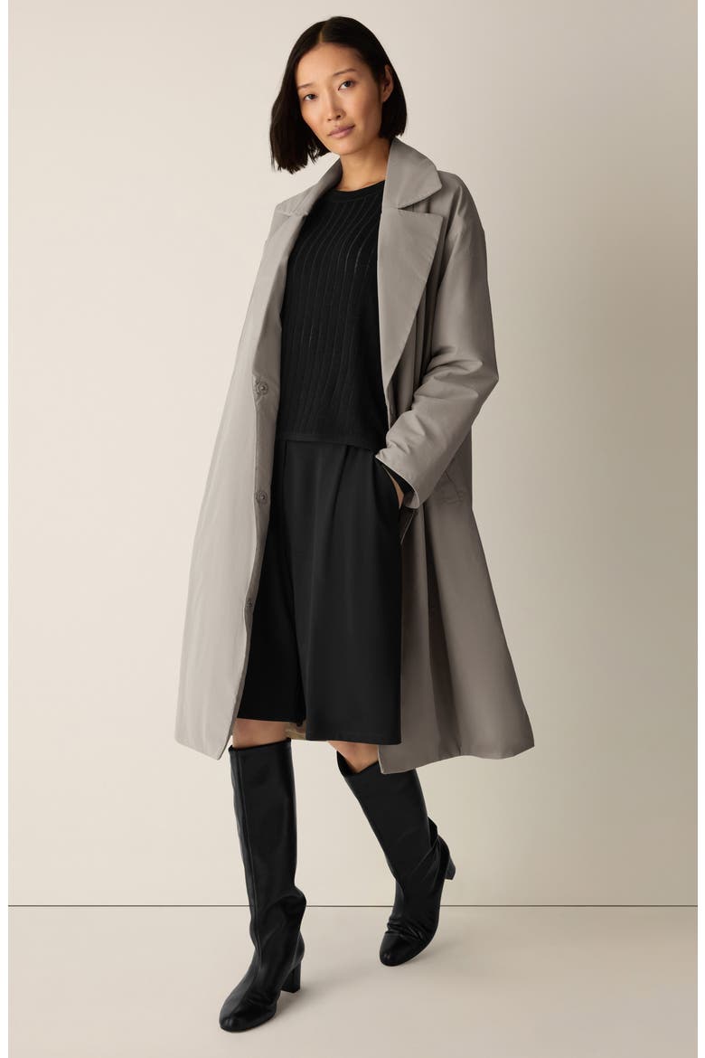 Padded Trench Coat, Alternate, color, TWINE