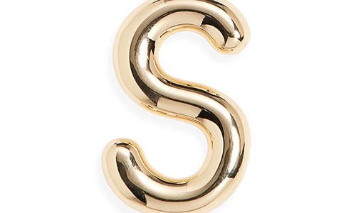 Roxanne Assoulin The Big Puffy Initial Pendant Necklace In Burgundy