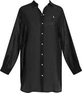 Polo Ralph Lauren Boyfriend Long Sleeve Cover-Up Tunic