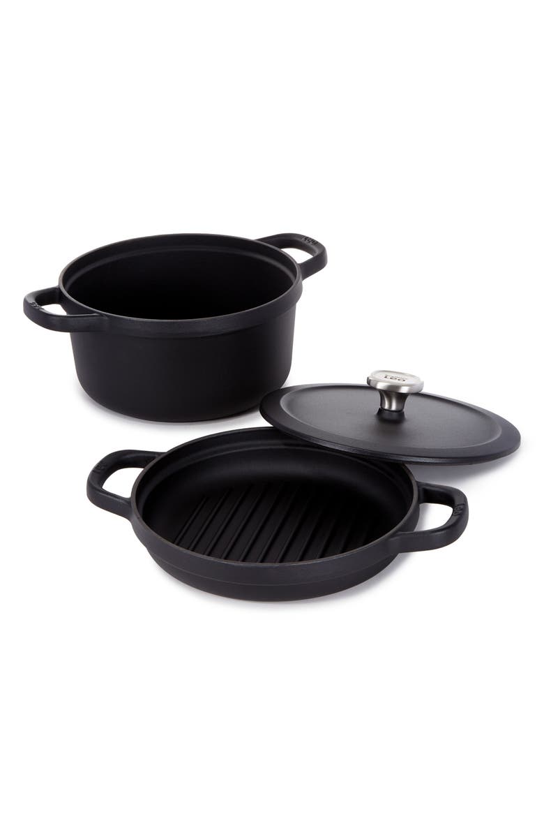 BergHOFF Leo Graphite 3-Piece Cookware Set, Main, color, Black