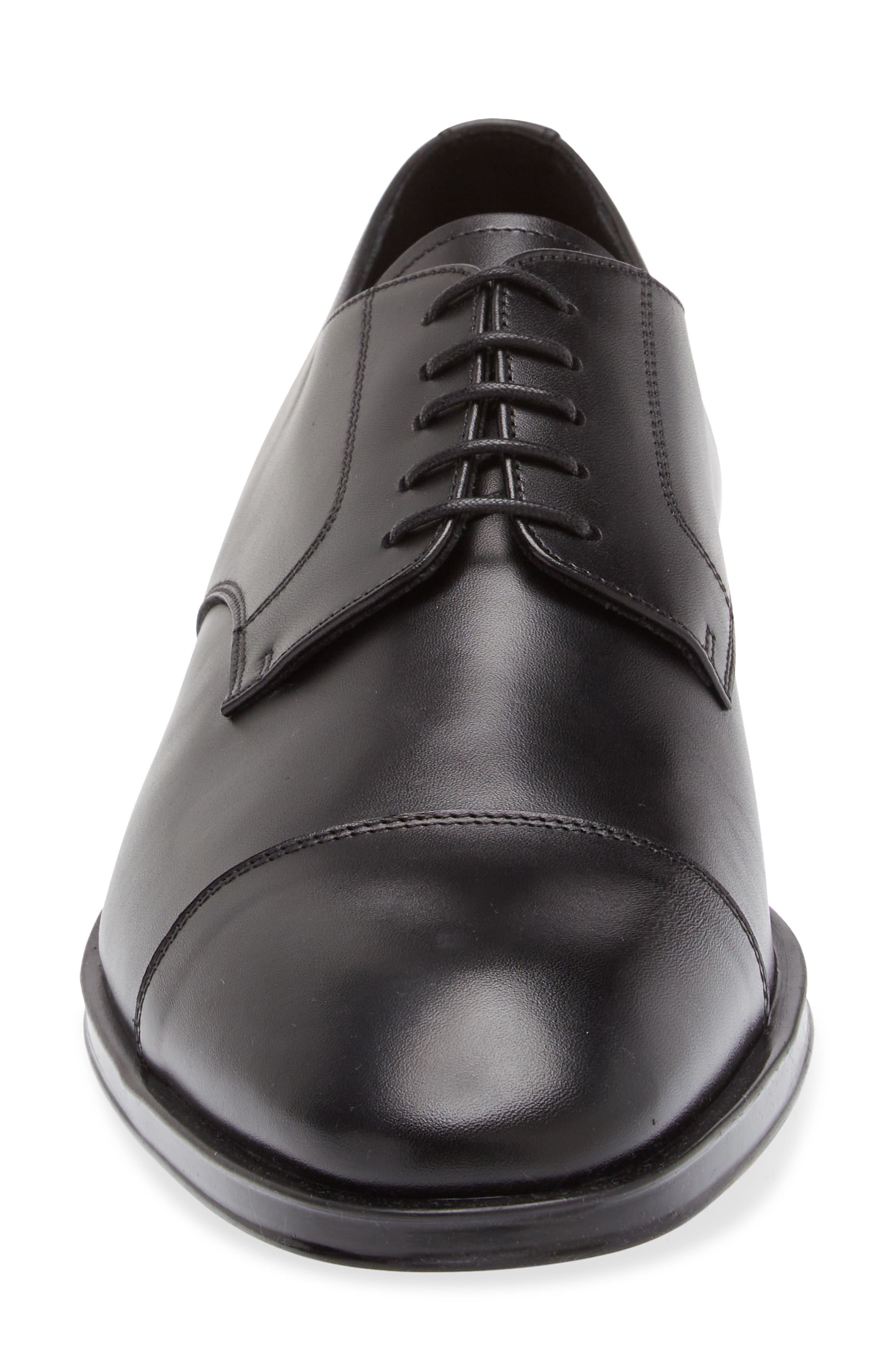 Canali Cap Toe Derby, Alternate, color, Black