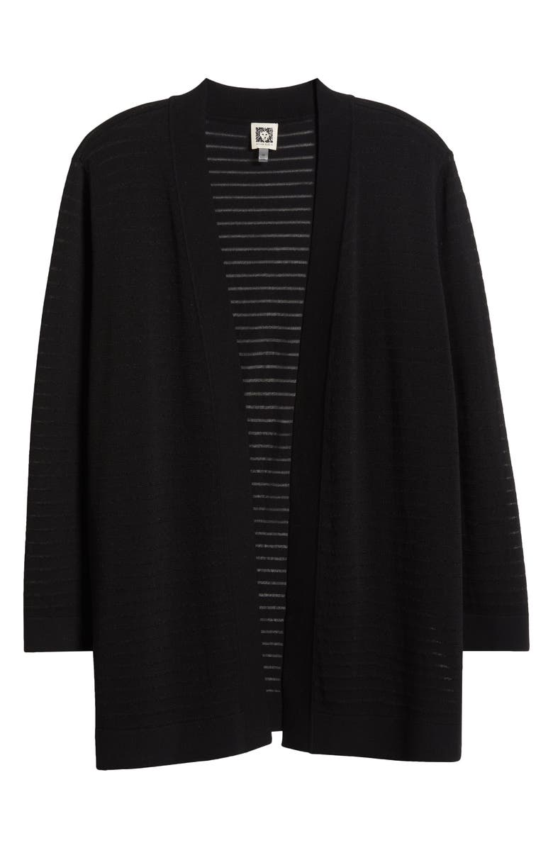 Anne Klein Sheer Stripe Cardigan, Alternate, color, 