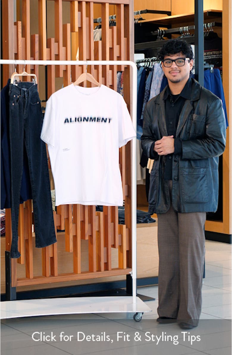 Oversize Alignment Graphic T-Shirt, sales video thumbnail