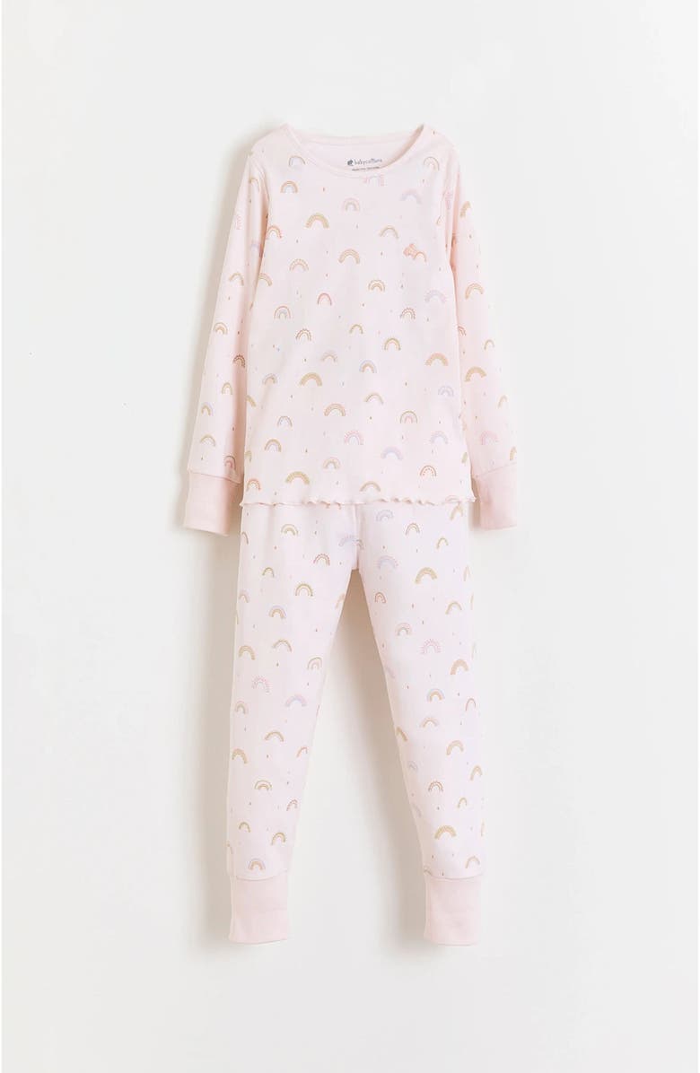 Babycottons Whimsy Snug Long Pajamas for Toddler, Main, color, Pink
