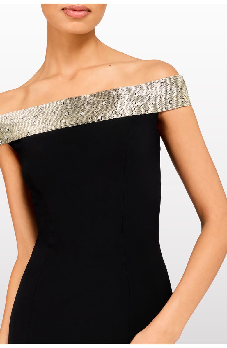 Jenny Packham Enigma Dress, Alternate, color, Liquorice