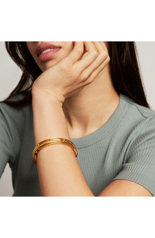 Dean Davidson Signet Pedestal Ring In Labradorite/gold