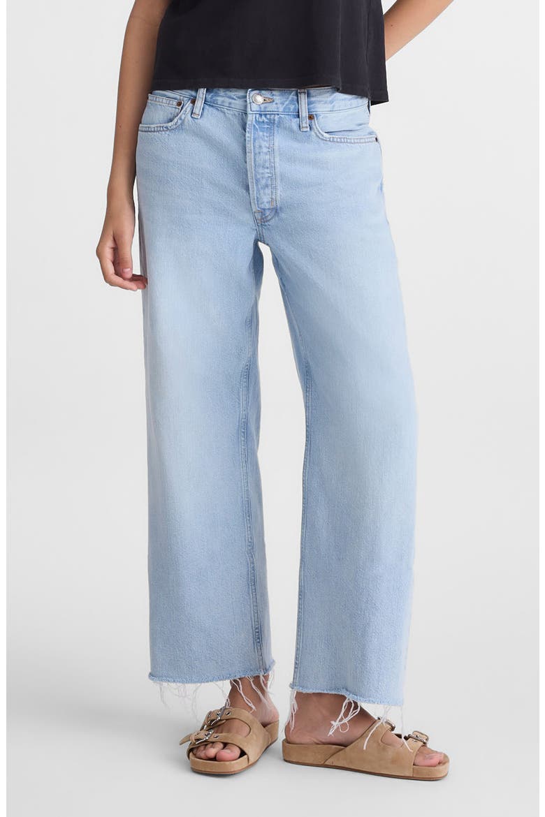 Low Slung Baggy Crop Jeans, Main, color, FOSTER WASH
