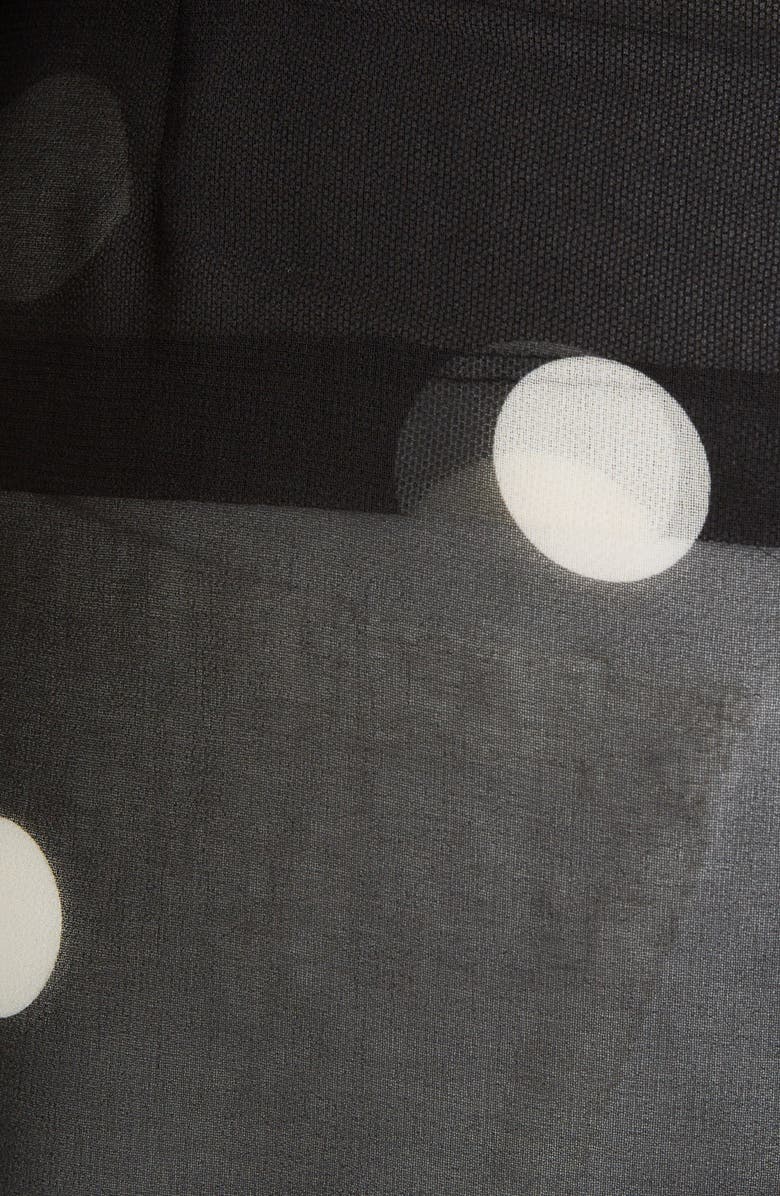 Dries Van Noten Sikar Dot Ruffle Sheer Maxi Skirt, Alternate, color, 