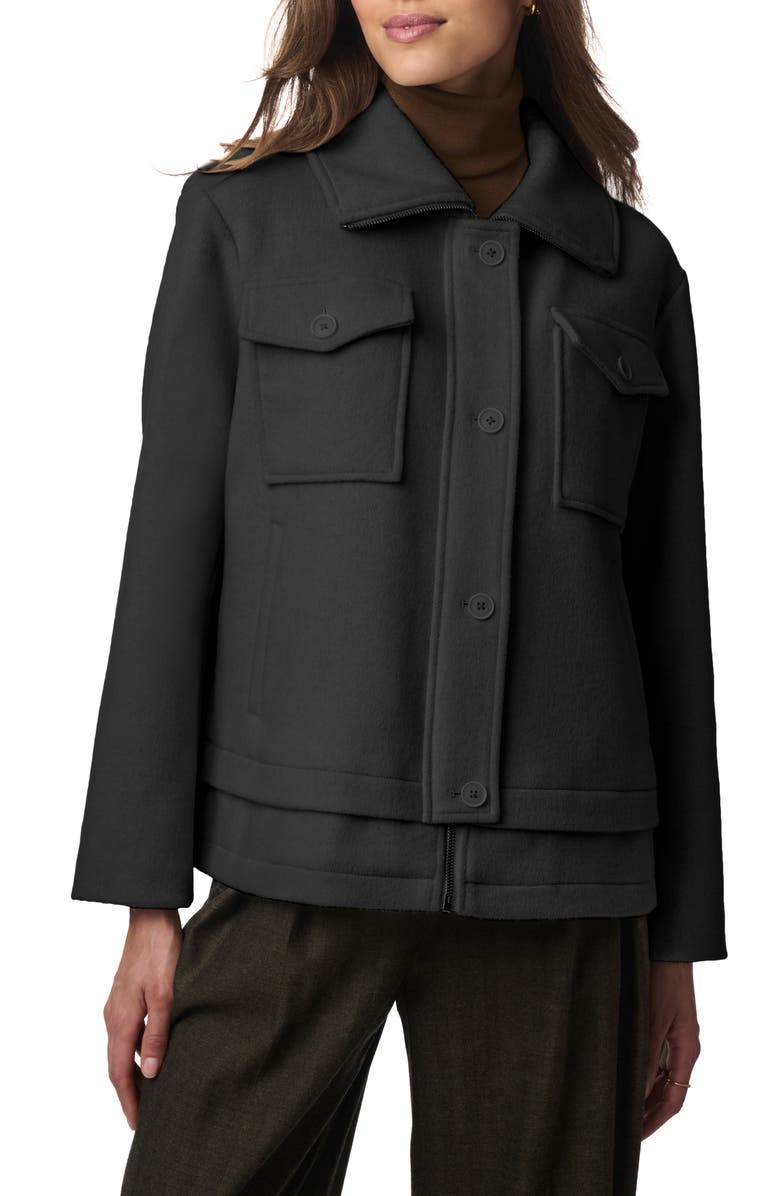 Bernardo Chest Pocket Coat, Main, color,