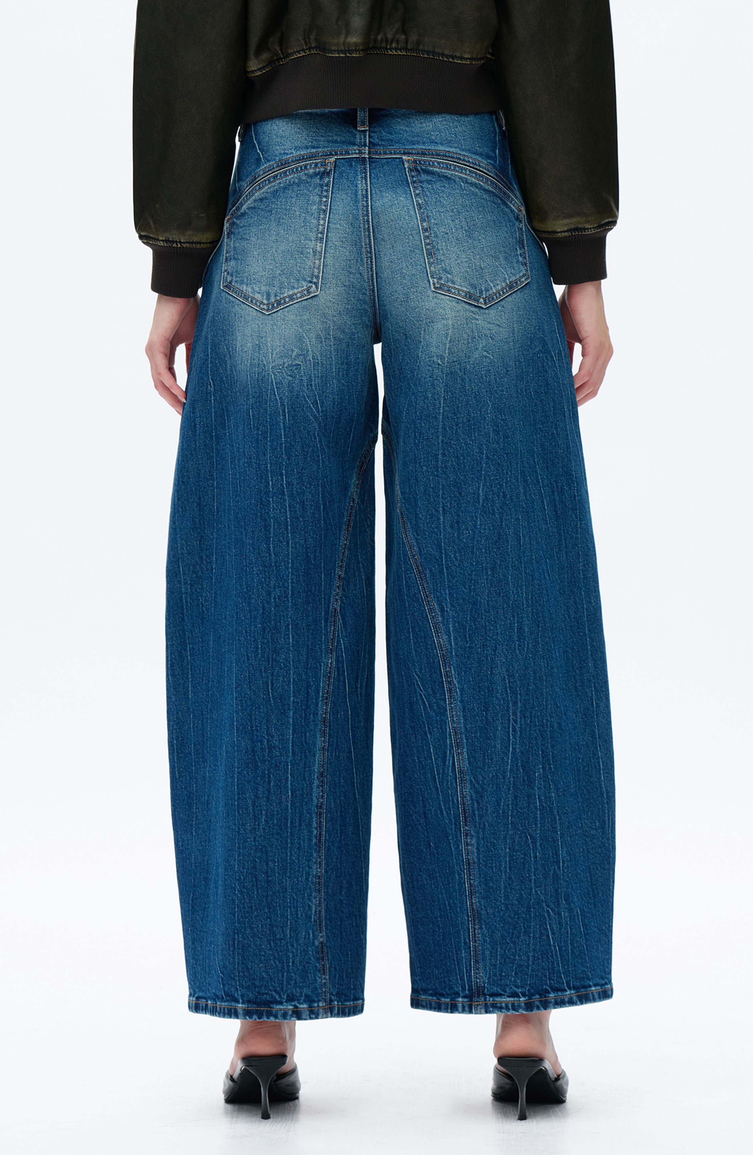 Mid Rise Wide Barrel Jeans - image 2