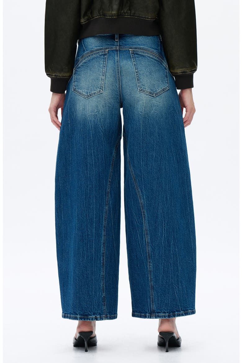 Mid Rise Wide Barrel Jeans, Alternate, color, RETRO MEDIUM BLUE