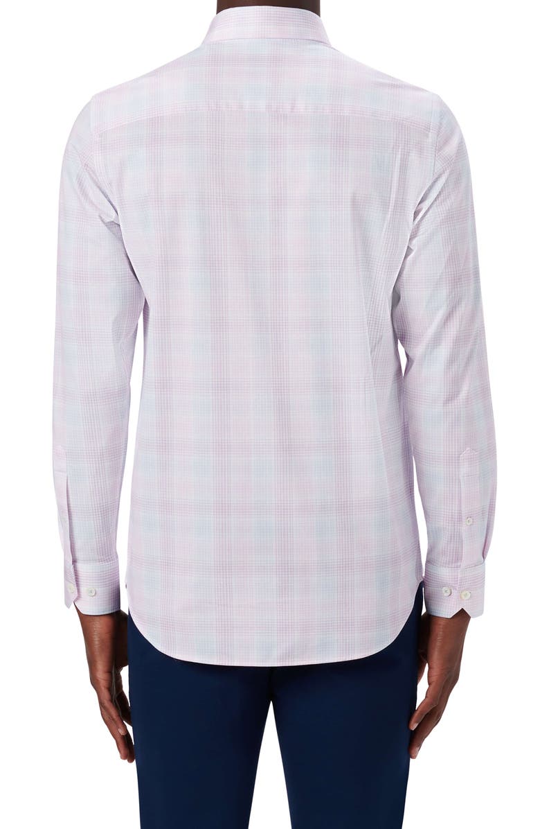 Bugatchi OoohCotton<sup>®</sup> Plaid Button-Up Shirt, Alternate, color, 