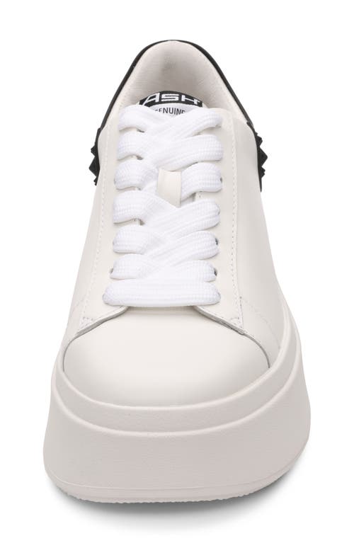 Ash Moby White And Black Sneaker In White/black