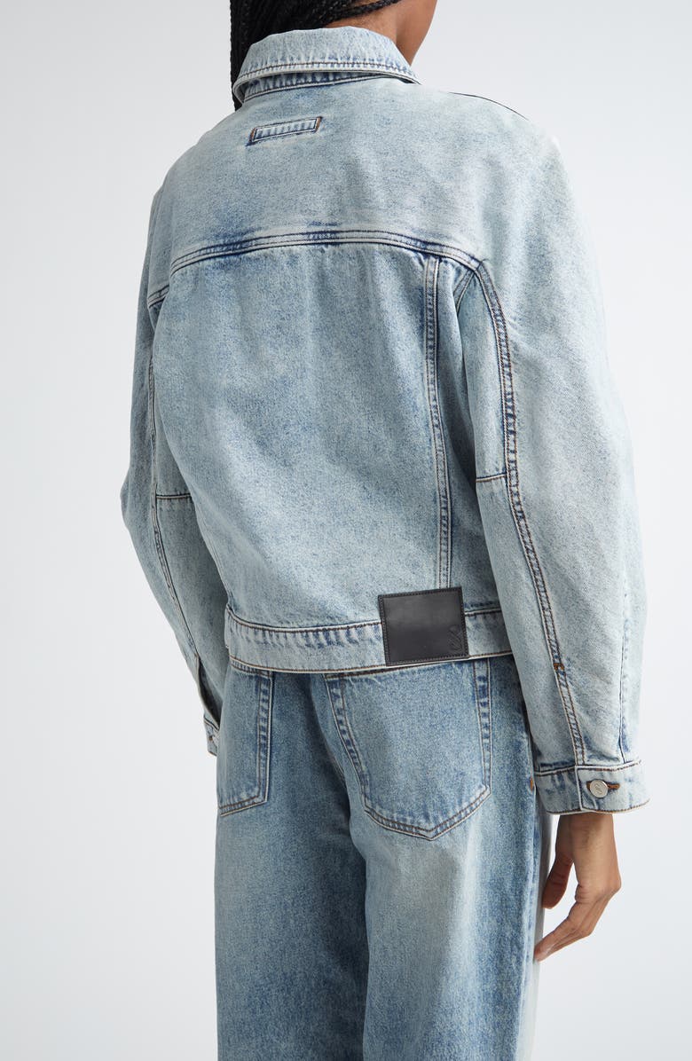 Proenza Schouler Lawrence Denim Jacket, Alternate, color, Classic Wash