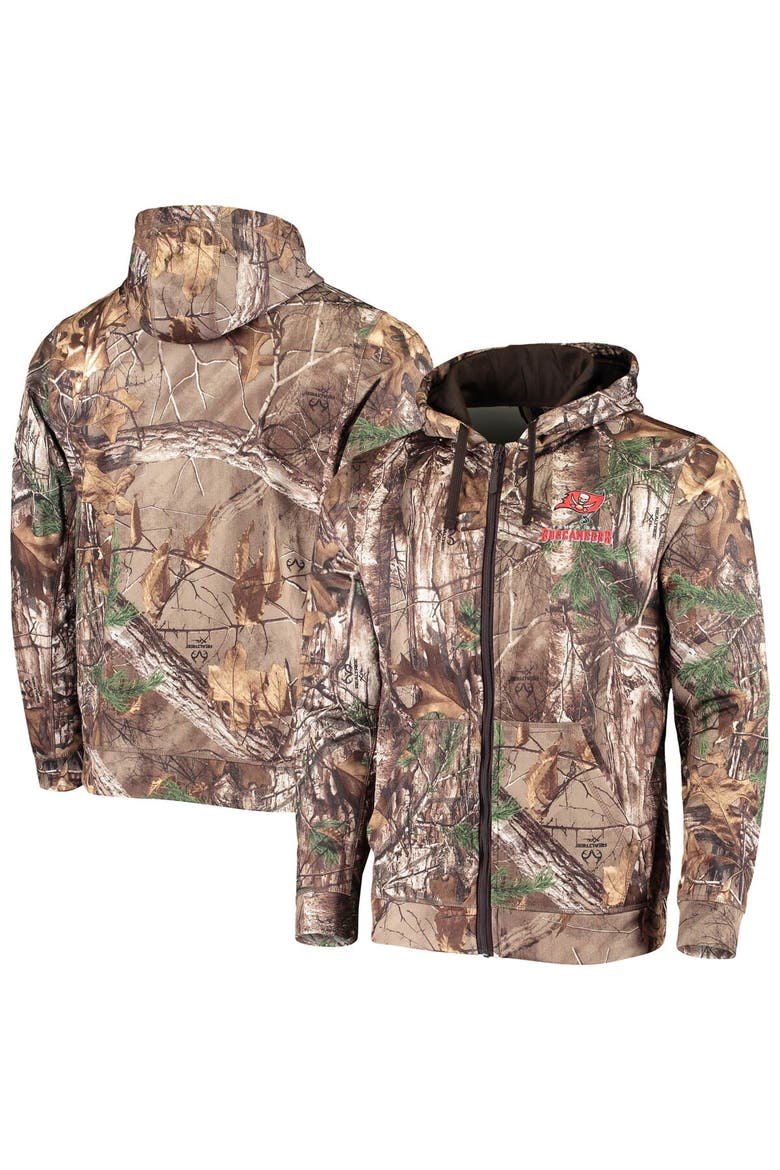 Men's Dunbrooke Realtree Camo Tampa Bay Buccaneers Trophy Tech Fleece Full-Zip Hoodie, Main, color, Realtree Camo