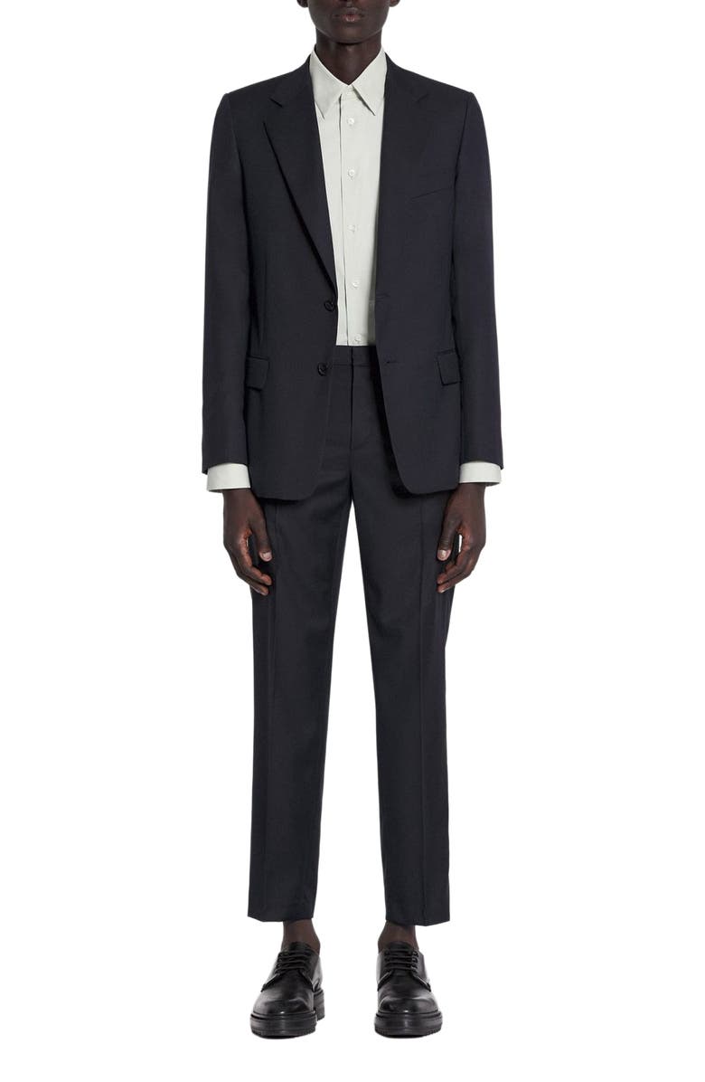 Lanvin Cigarette Trousers, Main, color, Navy Blue