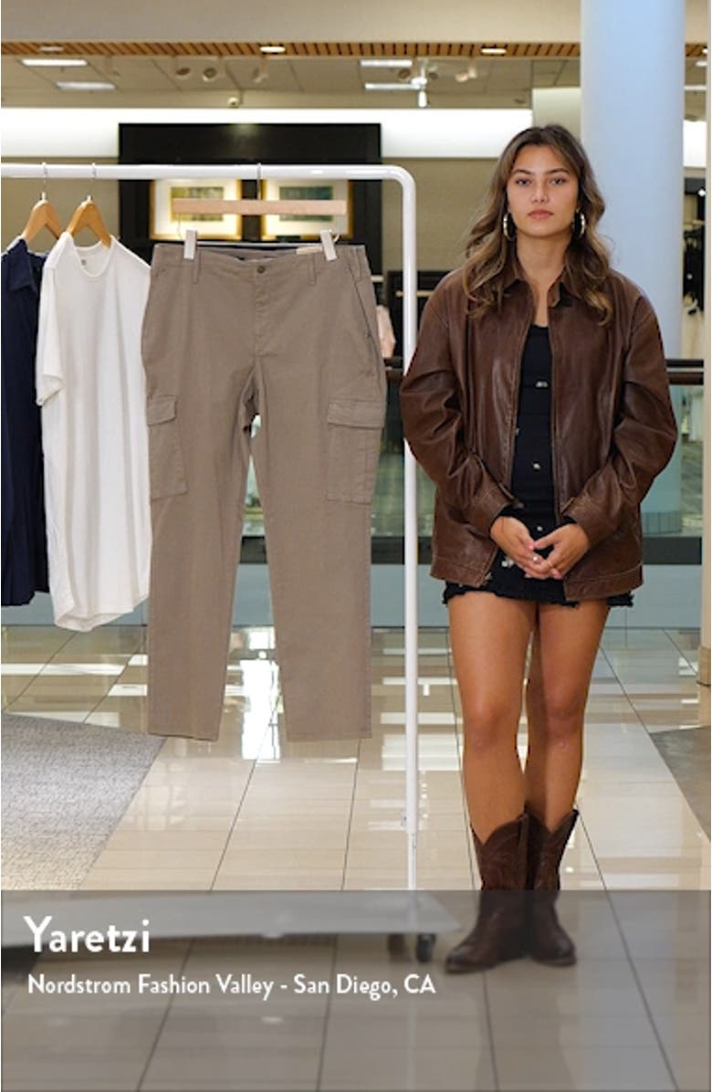 Sheri Hollywood Waist Slim Cargo Jeans, sales video thumbnail