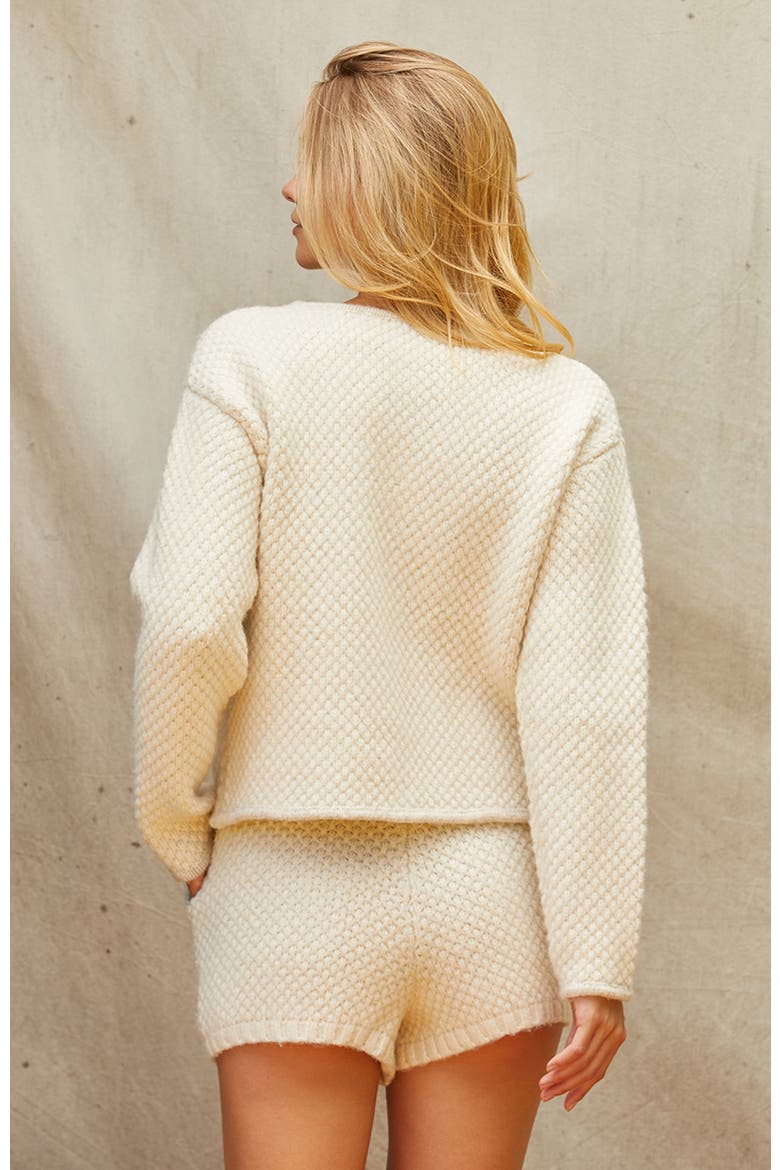 Boucle Knit Jacket, Alternate, color, Cream