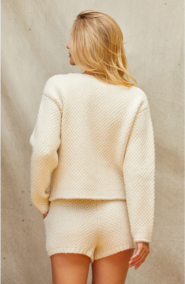 CRESCENT Boucle Knit Jacket, Alternate, color, Cream