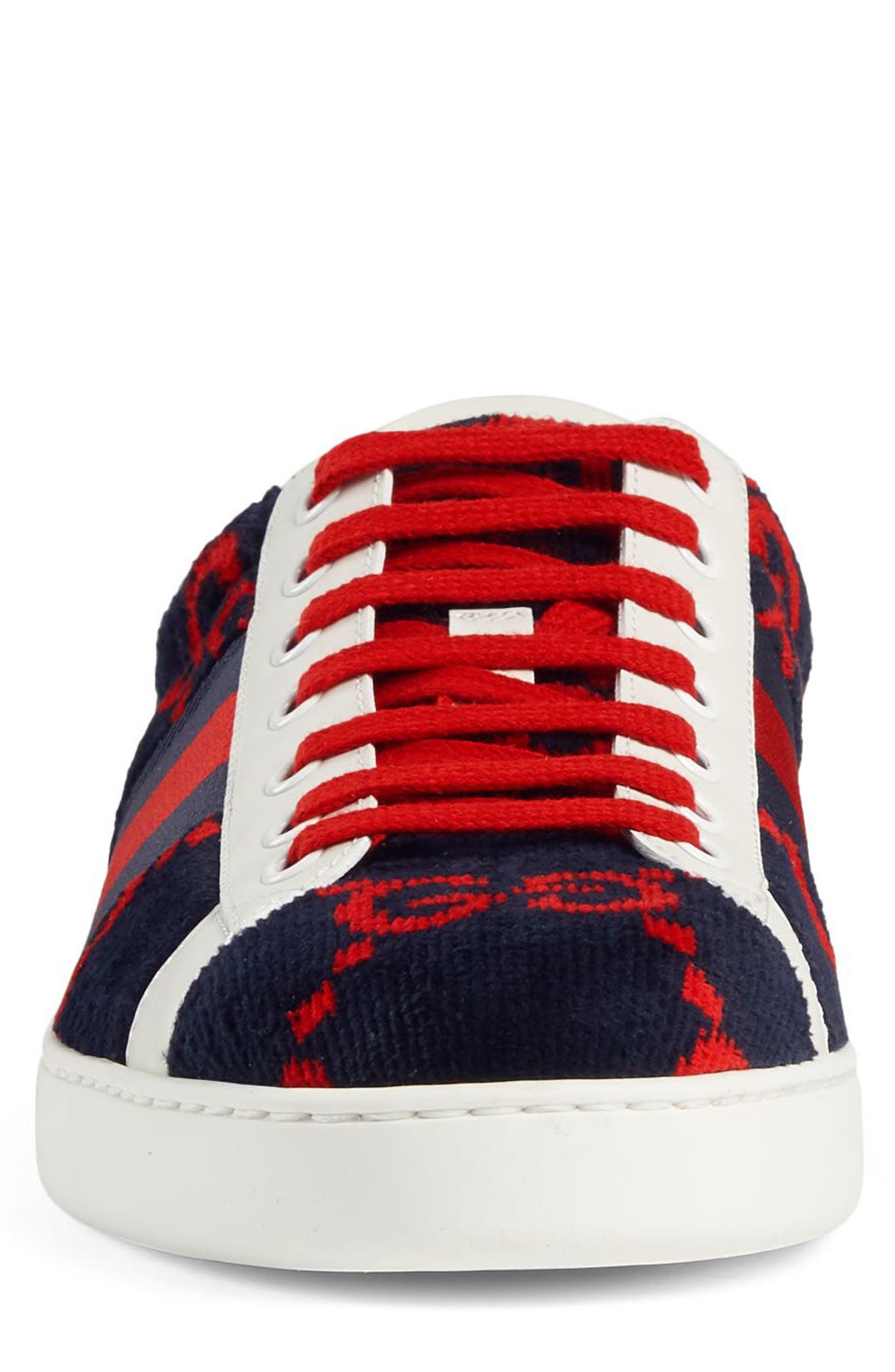 New Ace GG Logo Sneaker, Alternate, color, MULTI BLUE