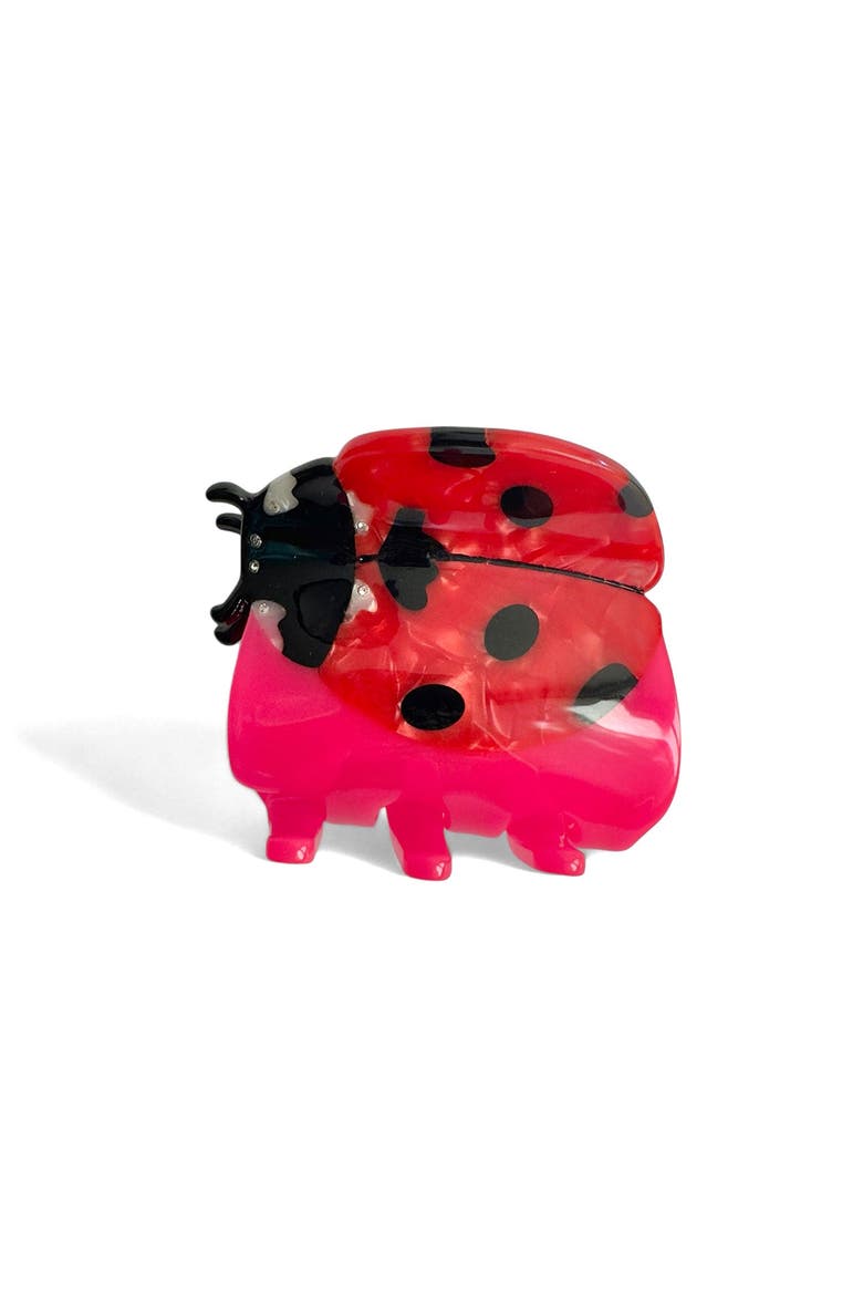 Ladybug Hair Claw, Main, color, Pink