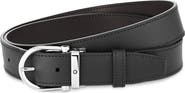 Montblanc Reversible Horseshoe Buckle Leather Belt