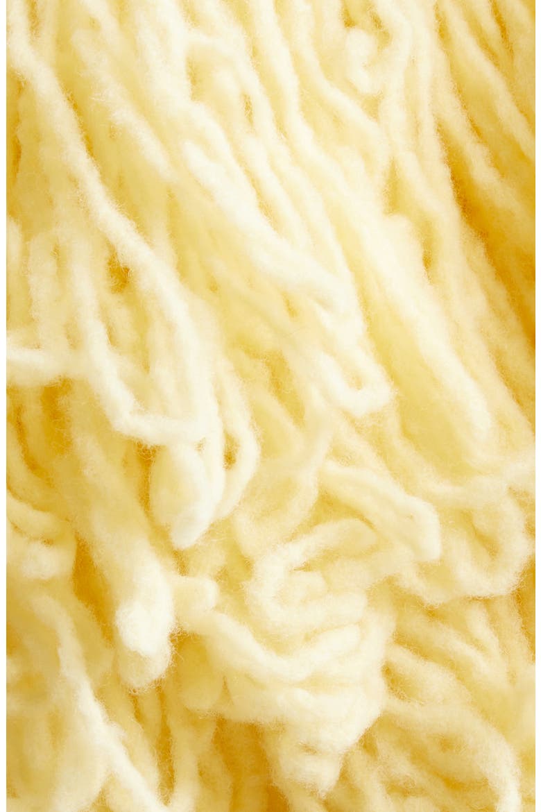 Wool Blend Fringe Collar, Alternate, color, BUTTER