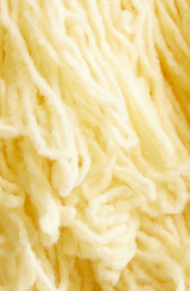 Diotima Wool Blend Fringe Collar, Alternate, color, Butter