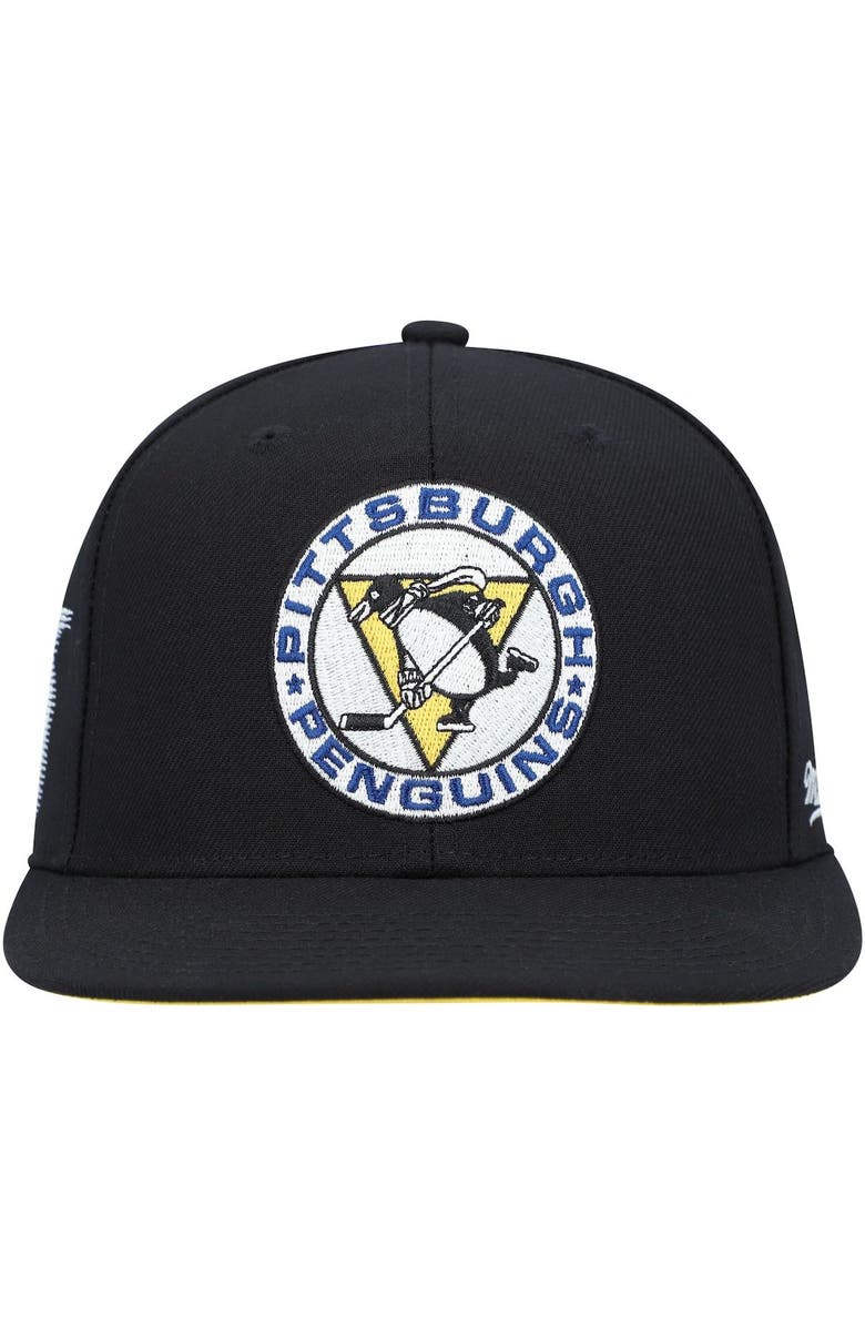 Mitchell & Ness Men's Mitchell & Ness Black Pittsburgh Penguins 25 Years Vintage Fitted Hat, Alternate, color,
