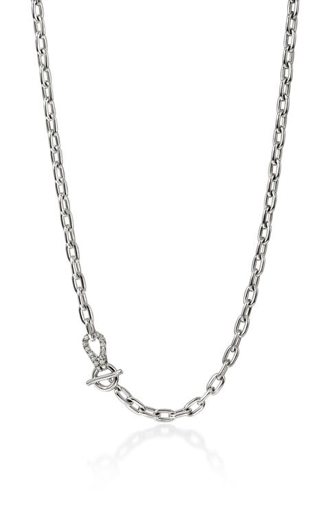 Surf Sterling Silver Knot Necklace