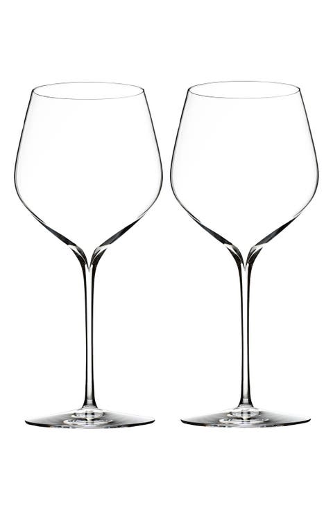 Elegance Set of 2 Fine Crystal Cabernet Sauvignon Glasses