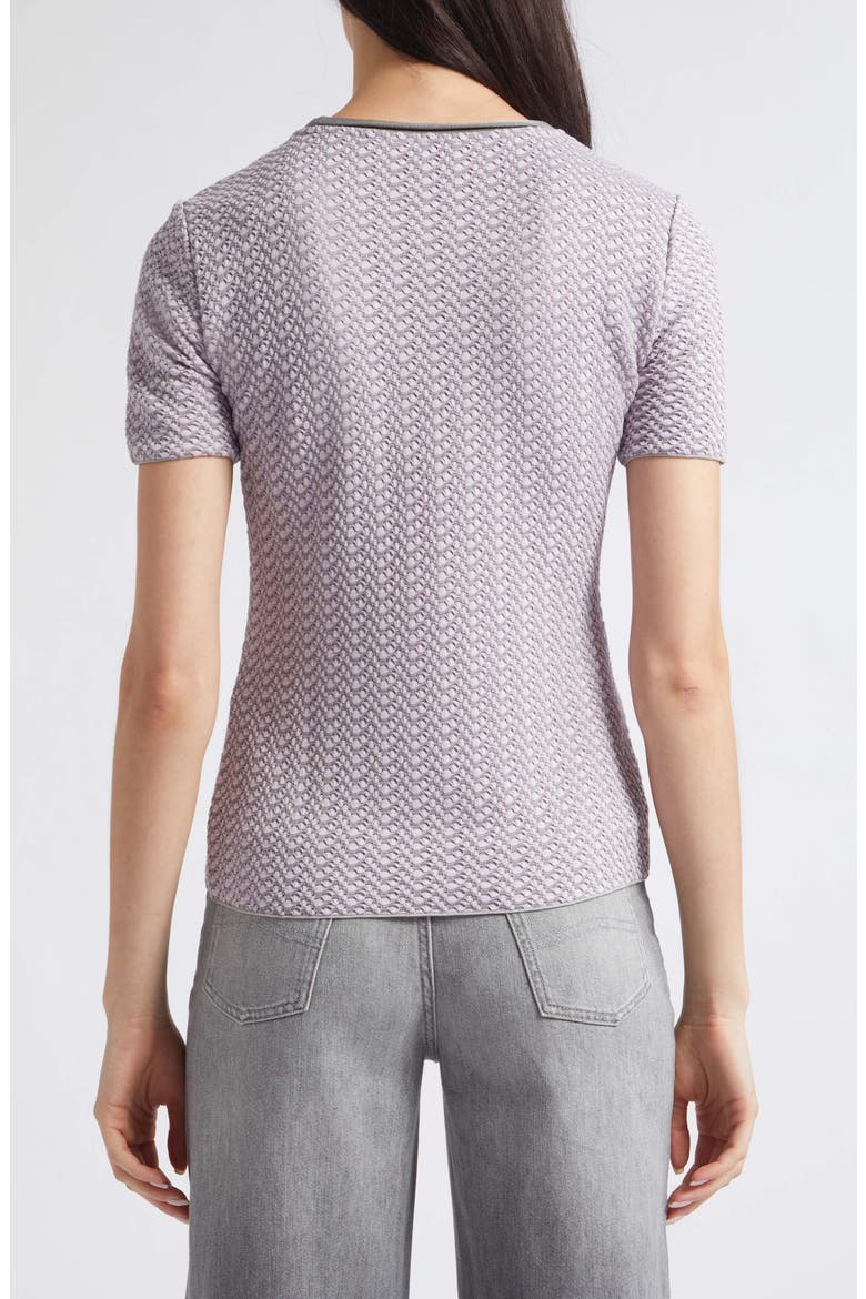 Geometric Jacquard Jersey Tee, Alternate, color, LILAC