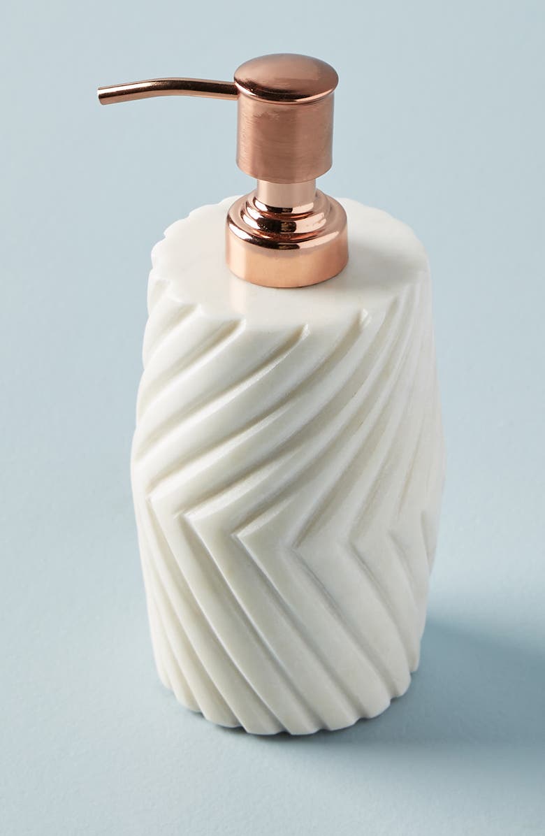 Anthropologie Home Anthropologie Jax Marble Soap Dispenser, Main, color, 