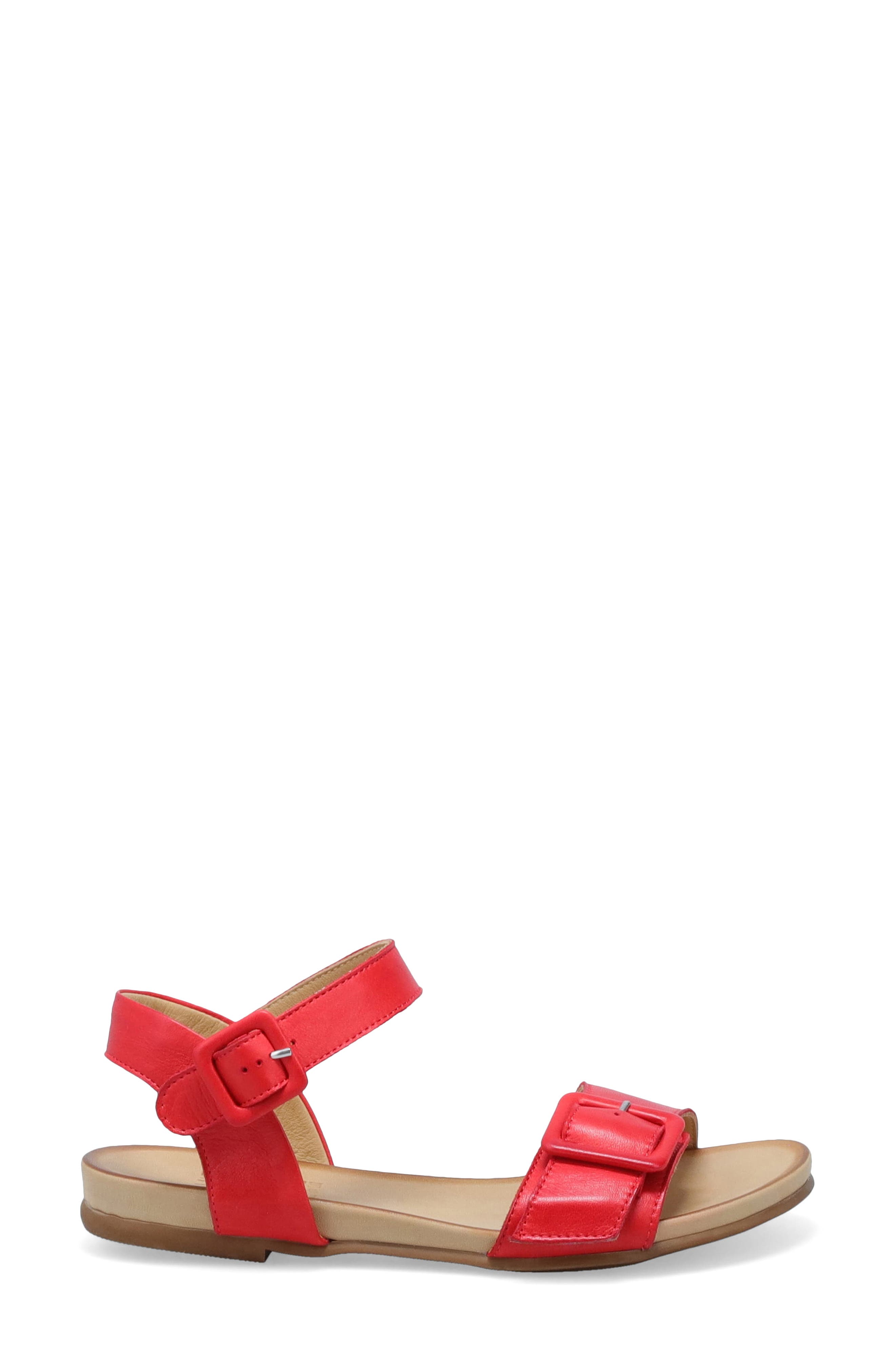 Tatum Ankle Strap Sandal, Alternate, color, SCARLET