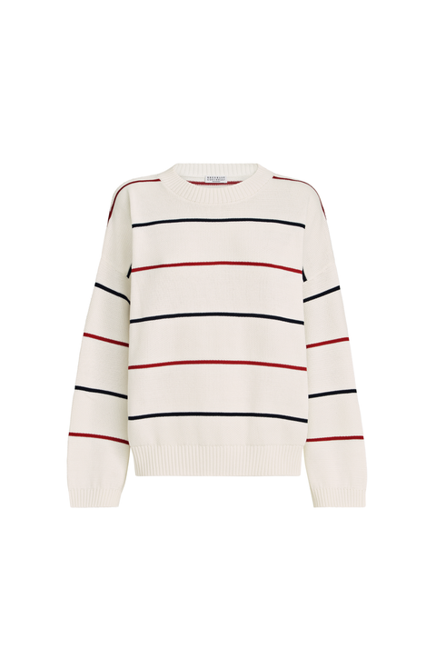 Textured stripe sweater