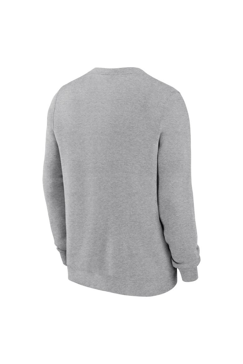 Men's Nike Heather Gray Los Angeles Chargers Primetime Club Fleece Pullover Sweatshirt, Alternate, color, Heather Gray