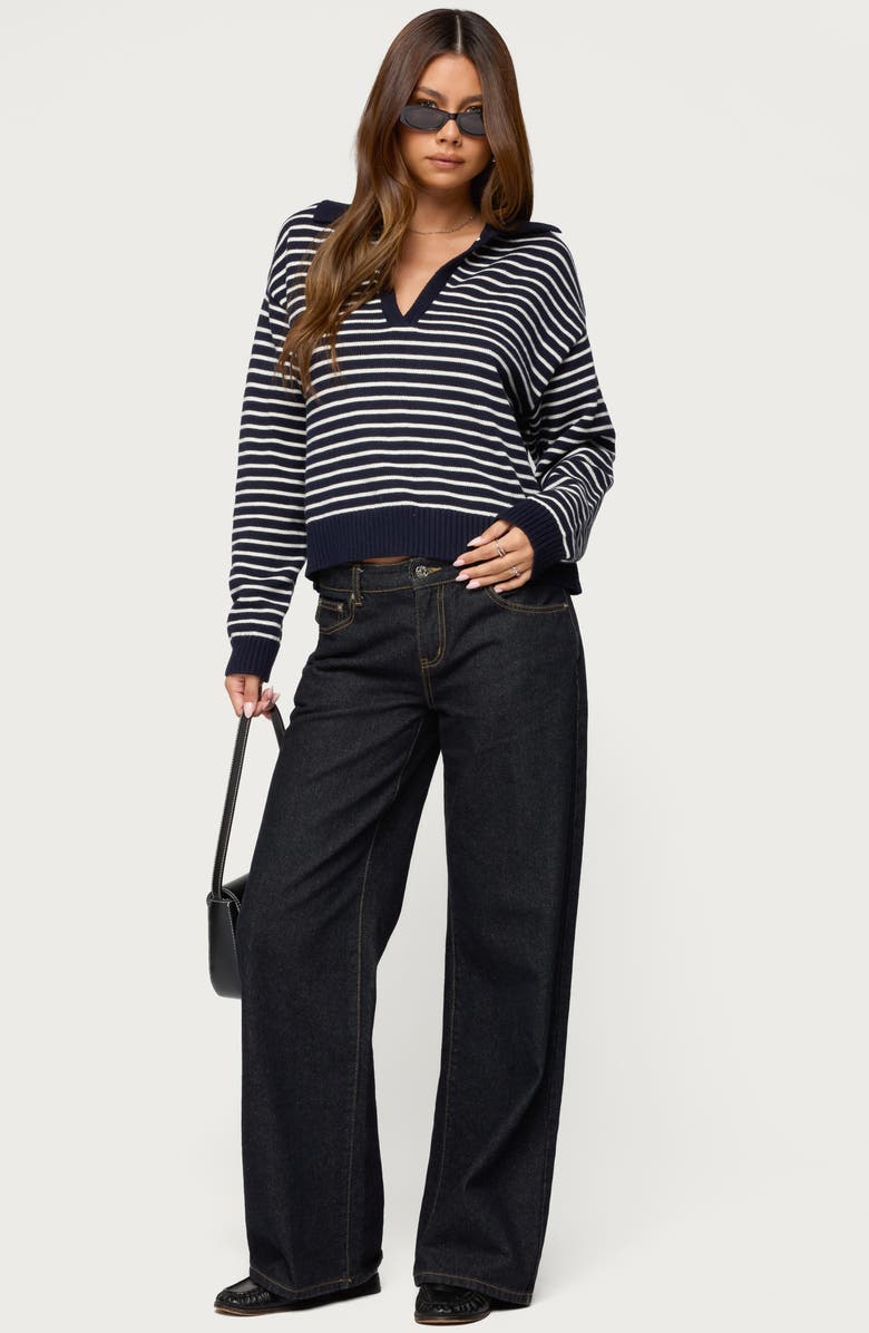 EDIKTED Copenhagen Oversize Stripe Sweater, Alternate, color, 