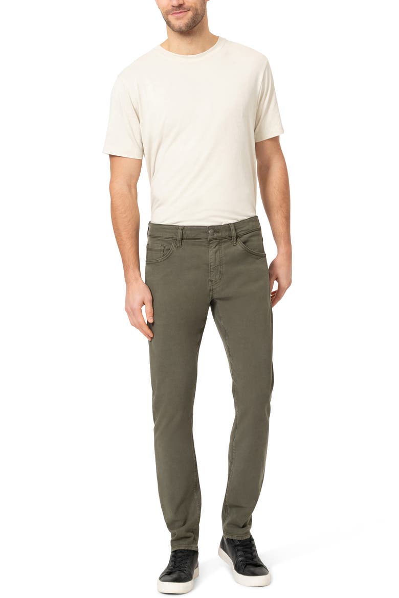 Jake Slim Fit Twill Pants, Alternate, color, TEA LEAF LUXE TWILL