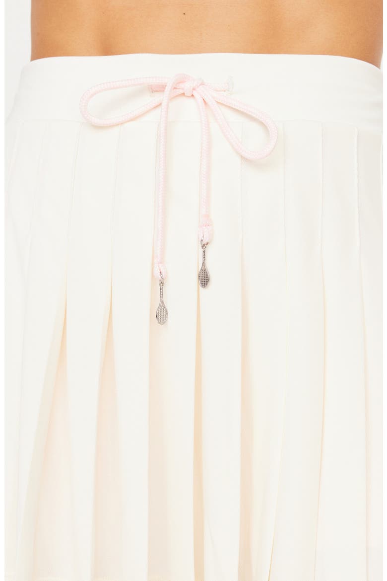 Cadiz Pleated Miniskirt, Alternate, color, NATURAL