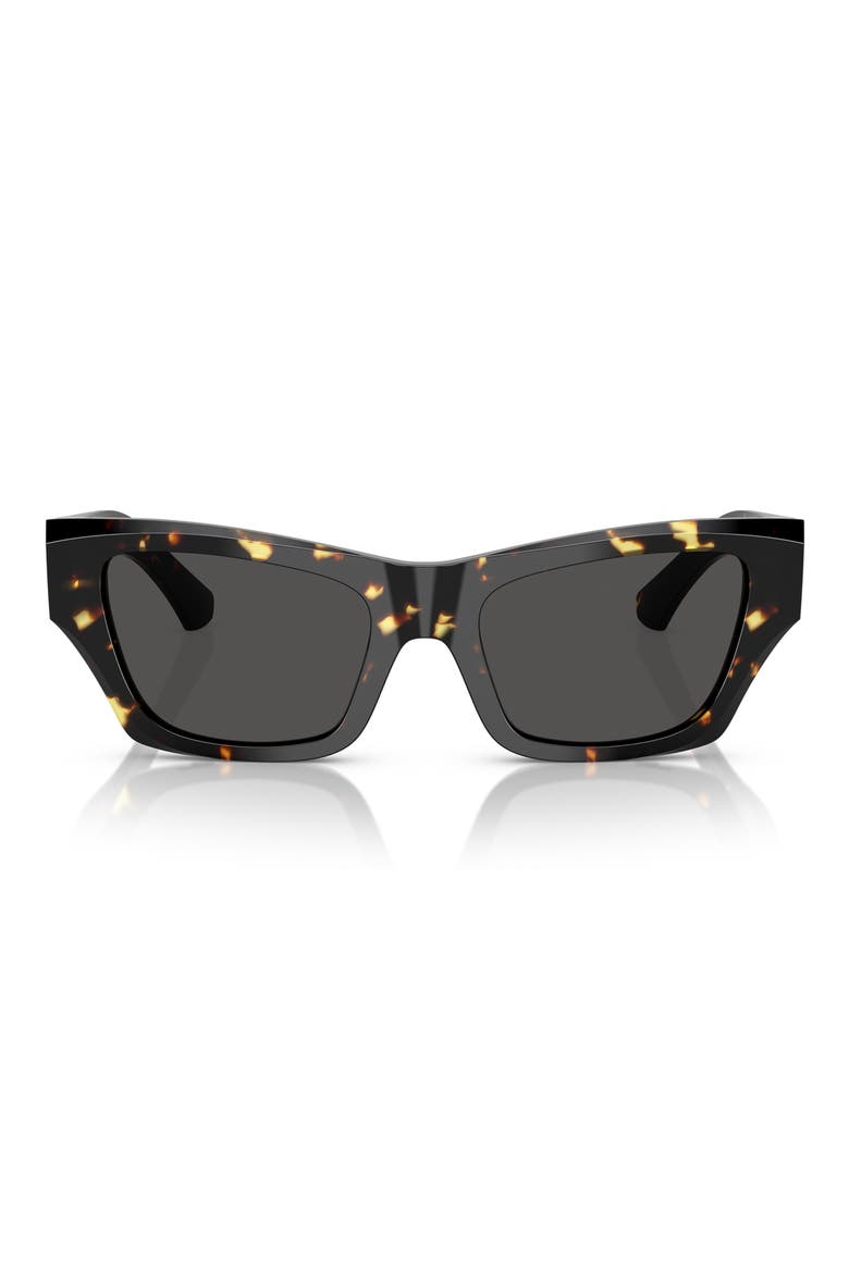 52mm Cat Eye Sunglasses, Main, color, HAVANA/ MUSTARD