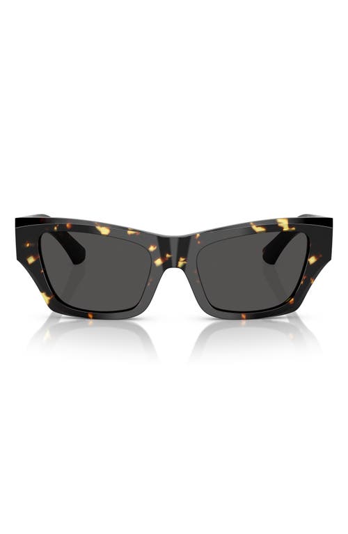 Burberry 52mm Cat Eye Sunglasses In Havana/mustard