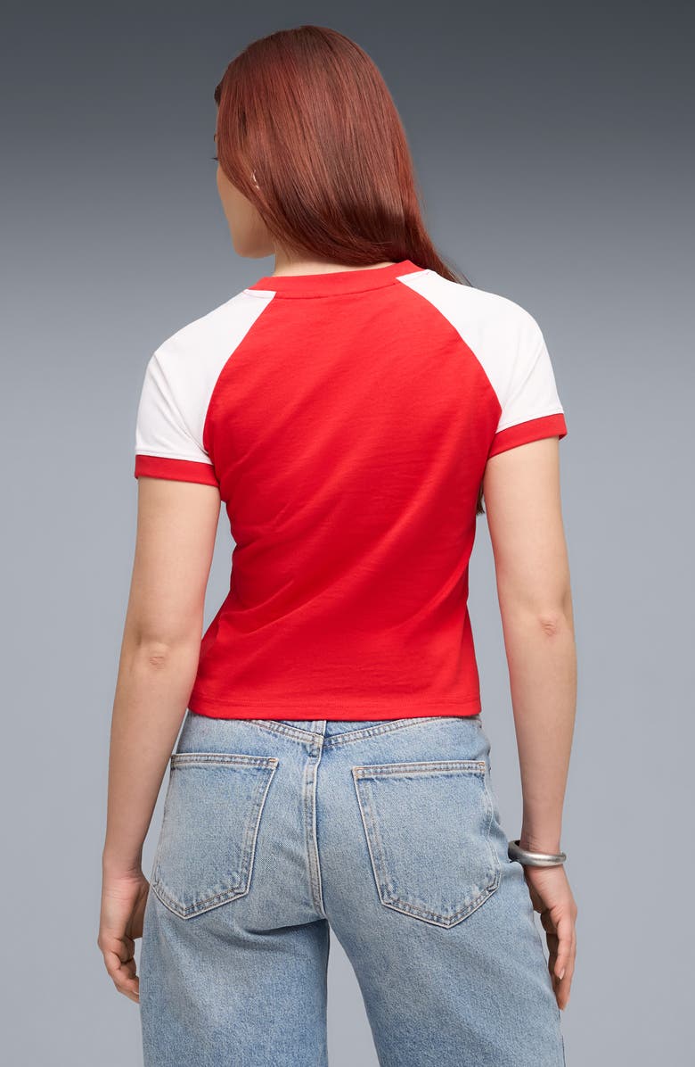 PUMA Future Archive Slim Colorblock Cotton T-Shirt, Alternate, color, 